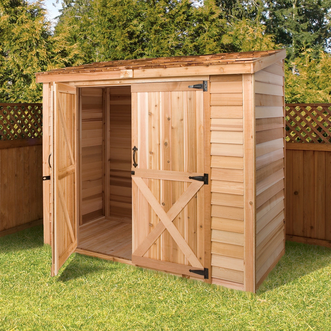 double door shed