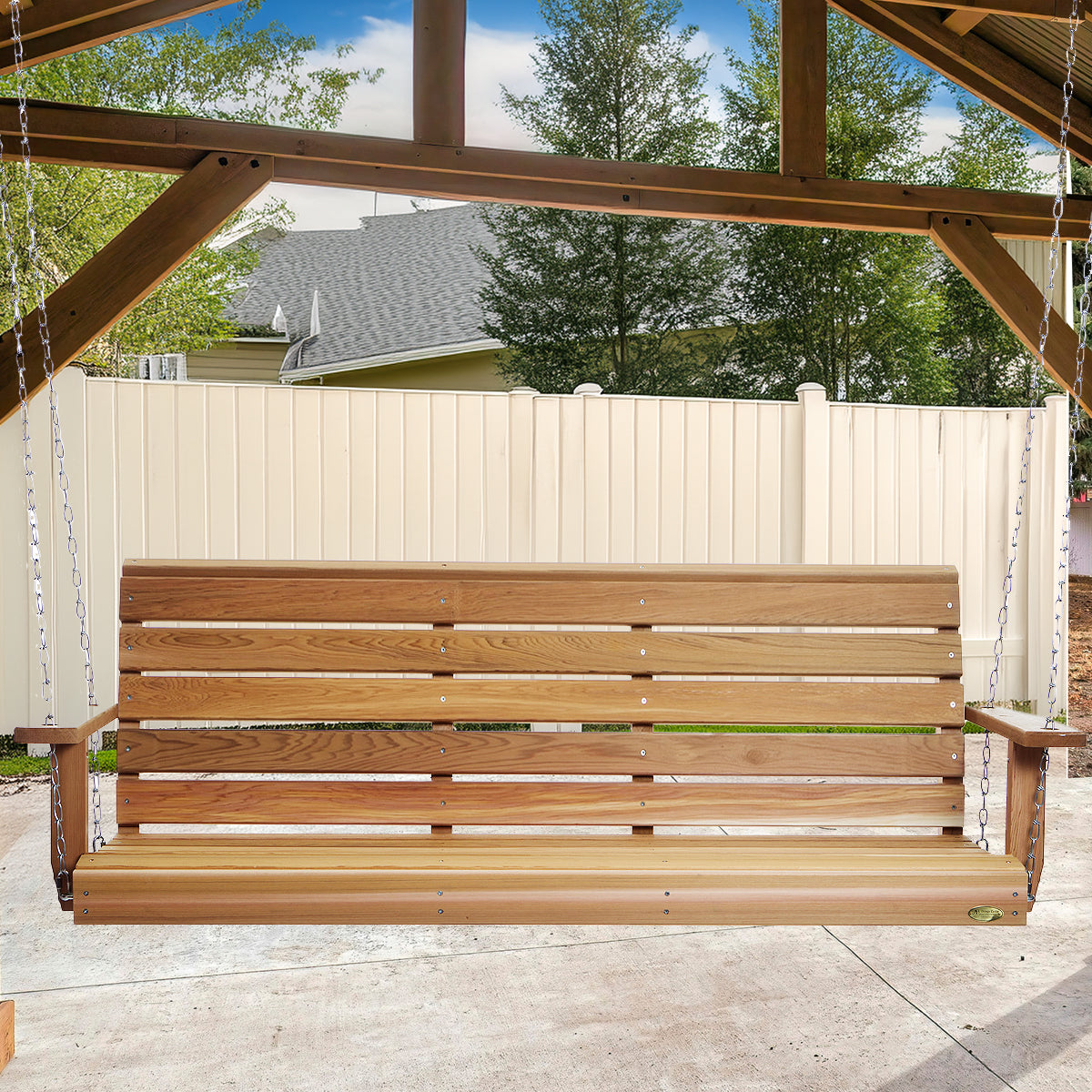 6' Cedar Luxe Porch Swing