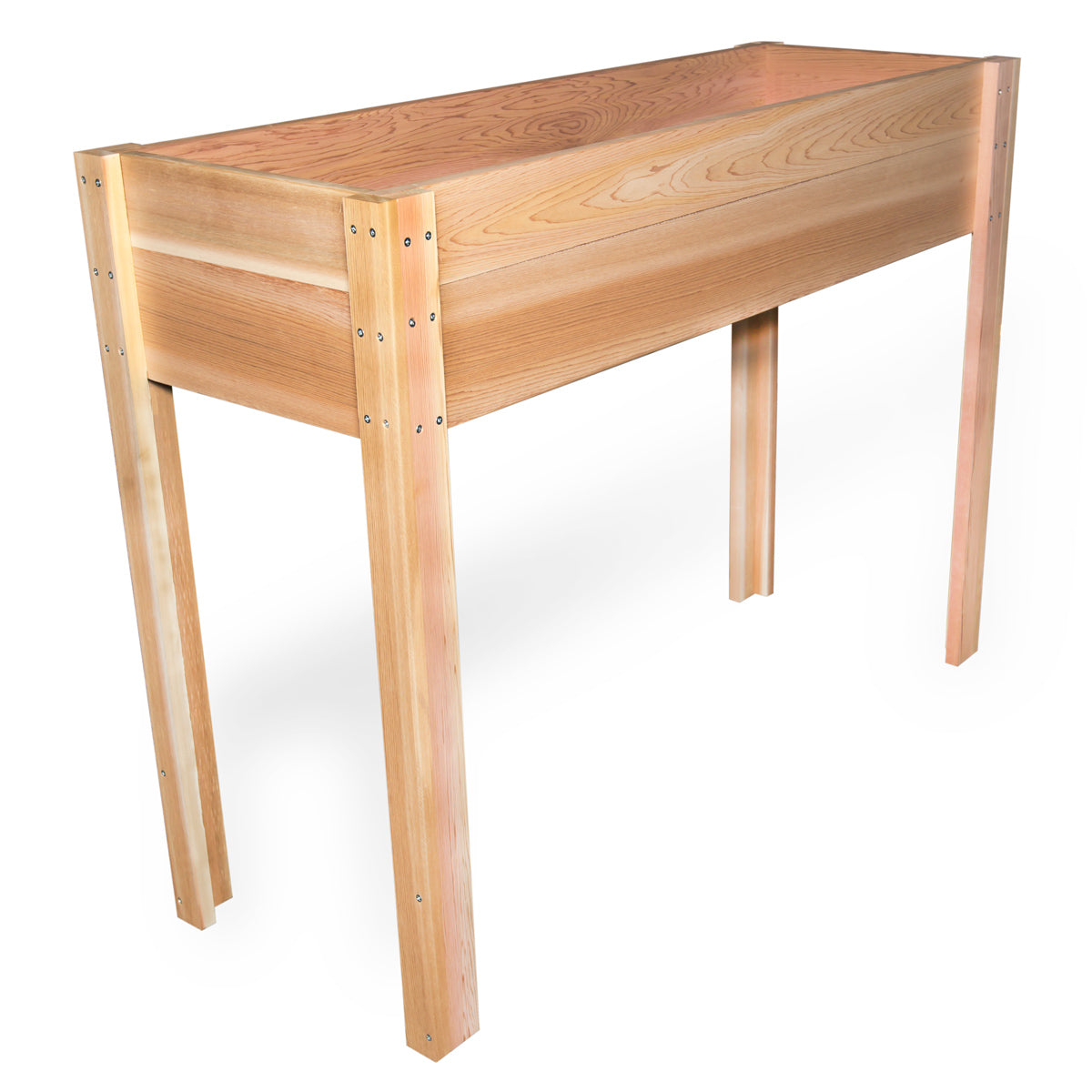 raised wooden garden planters box on legs
