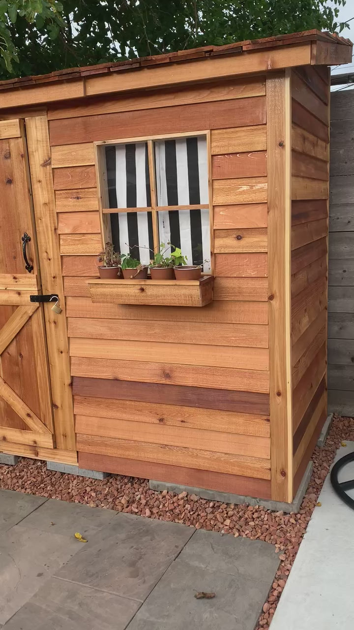 video tour of 8x4 lean to shed