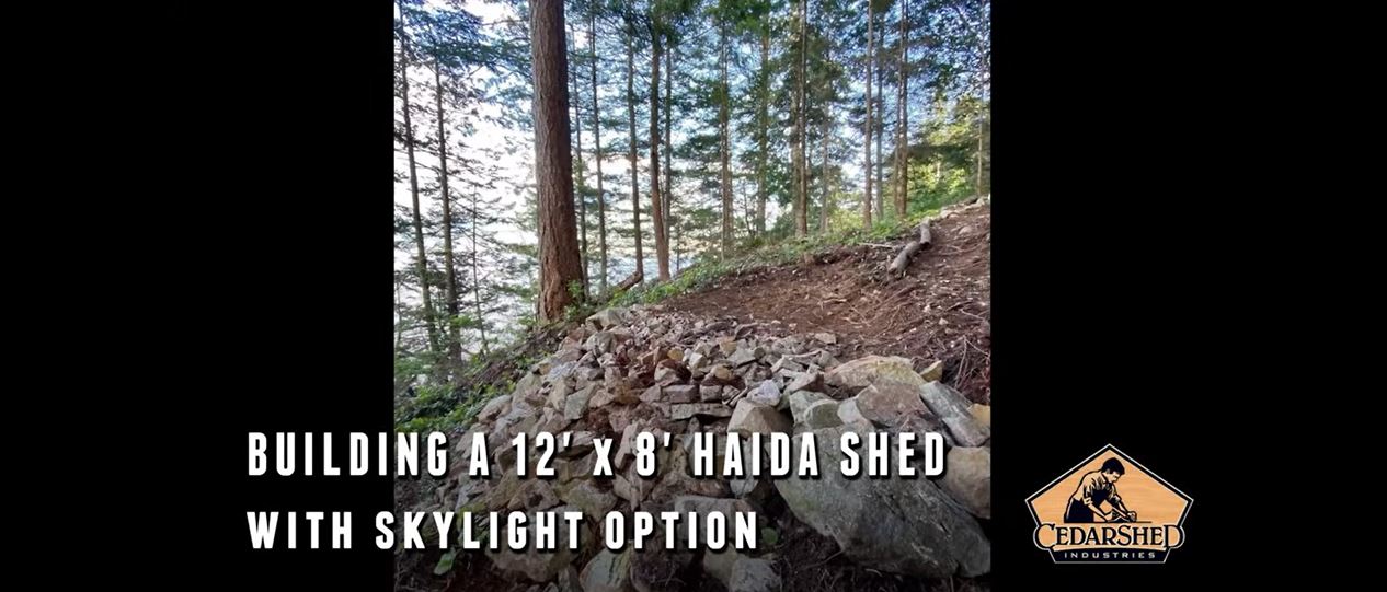 Load video: Cedarshed with Skylight Option