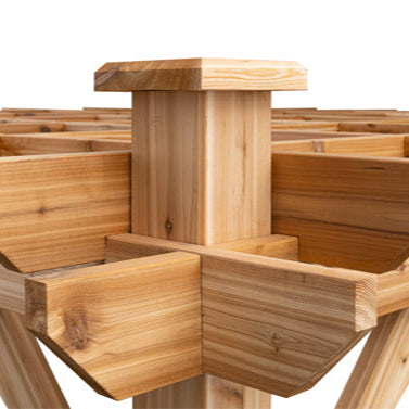 cedar pergola corner