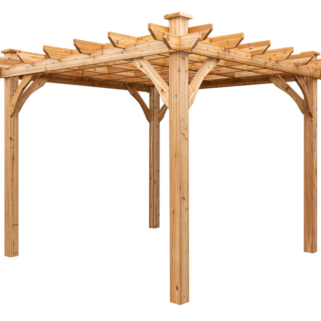 ten by ten cedar pergola kit