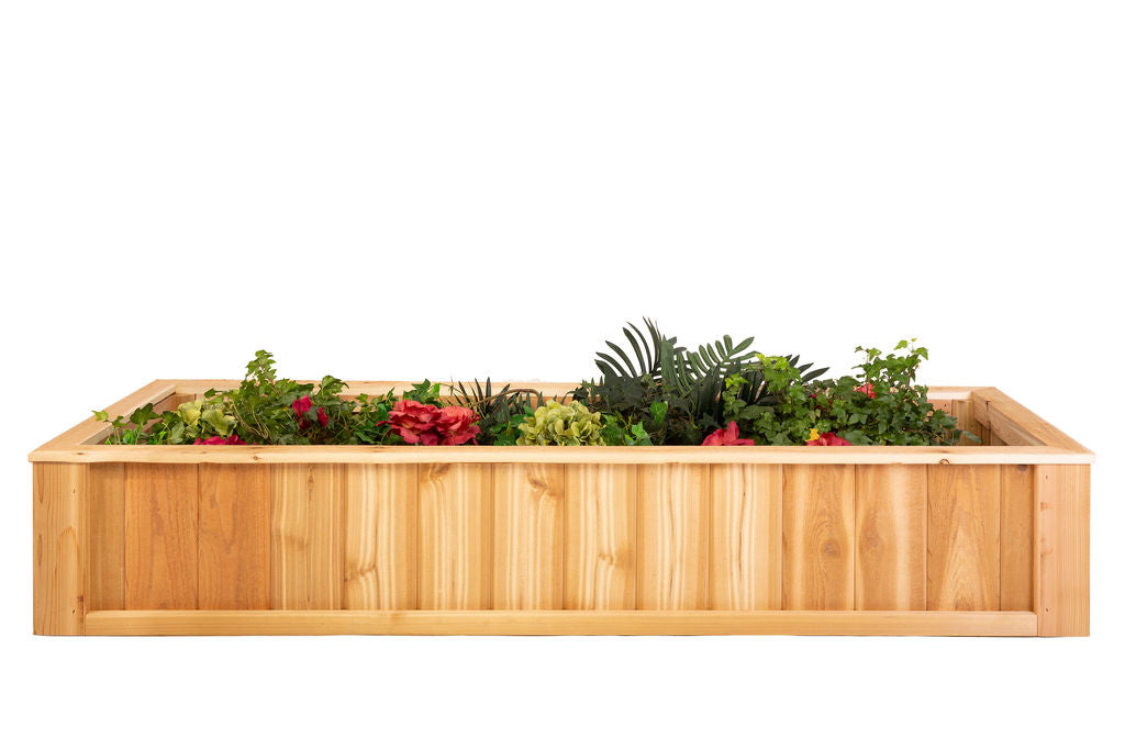 cedar wood box planters Cedar Planter Boxes 2'x6'