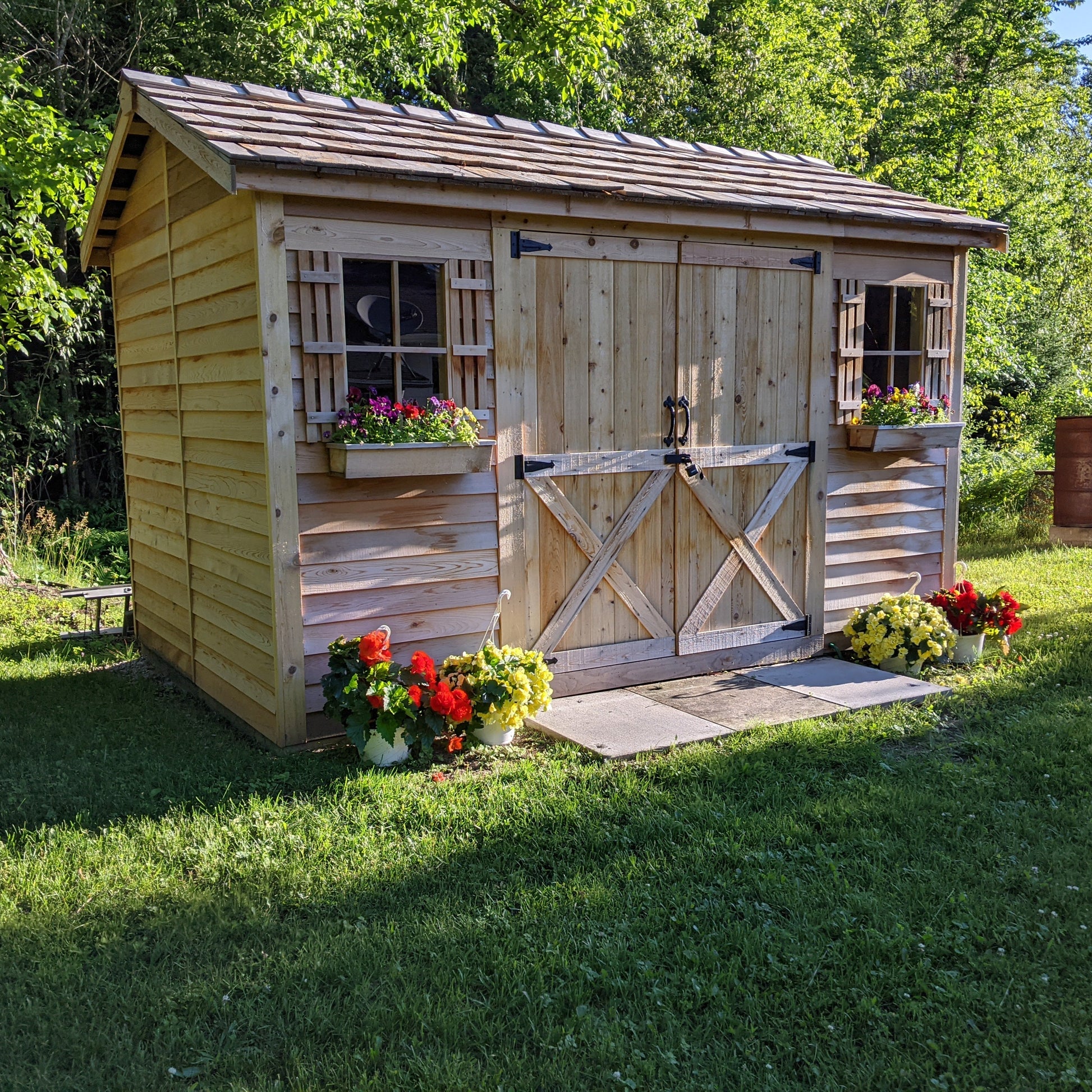 backyard garden shed