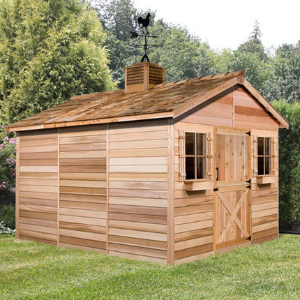 Cedarhouse with Optional Cupola & Rooster Weathervane