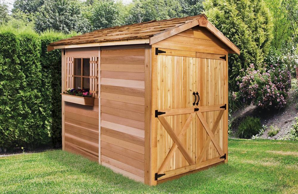 large cedar shed kits