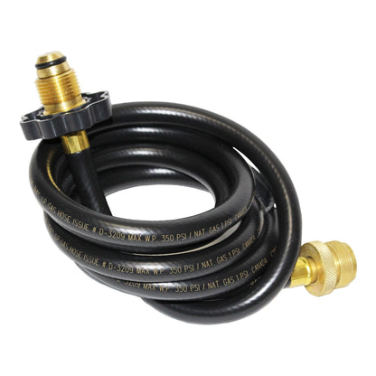 Standard Propane Hose – POL Fitting to BBQ Connection (6 ft or 8 ft, USA)