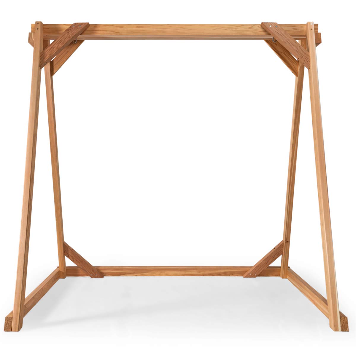 Classic 6ft Cedar Swing Set – A-Frame Swing Bench for Backyard Relaxation