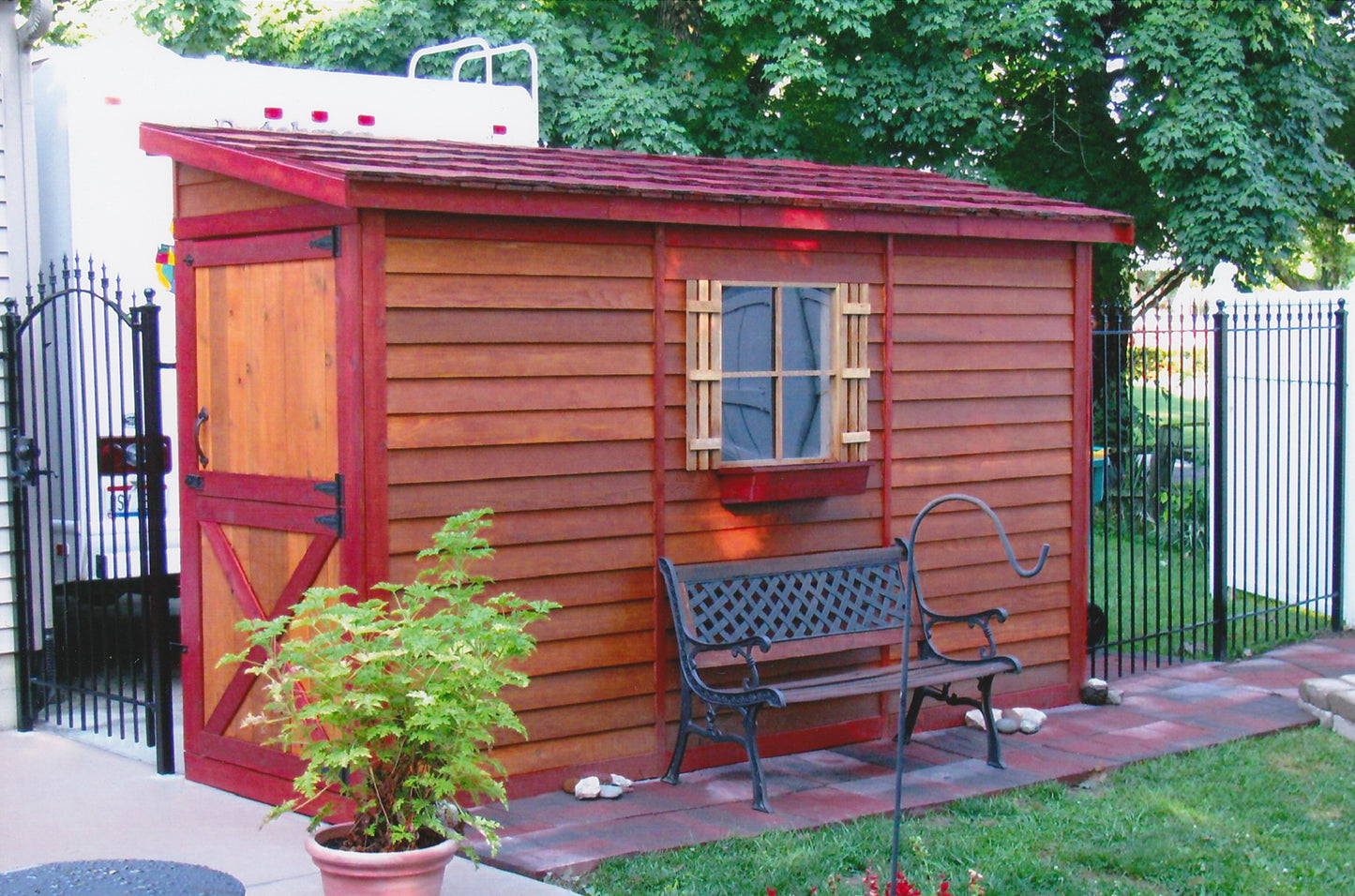 bayside cedarshed beautifully stained