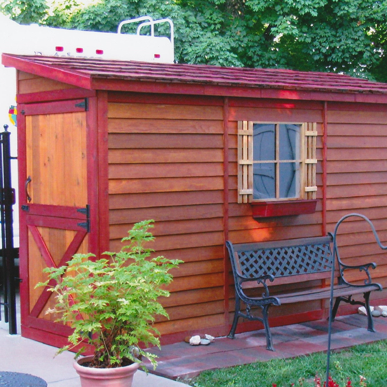 bayside cedarshed beautifully stained