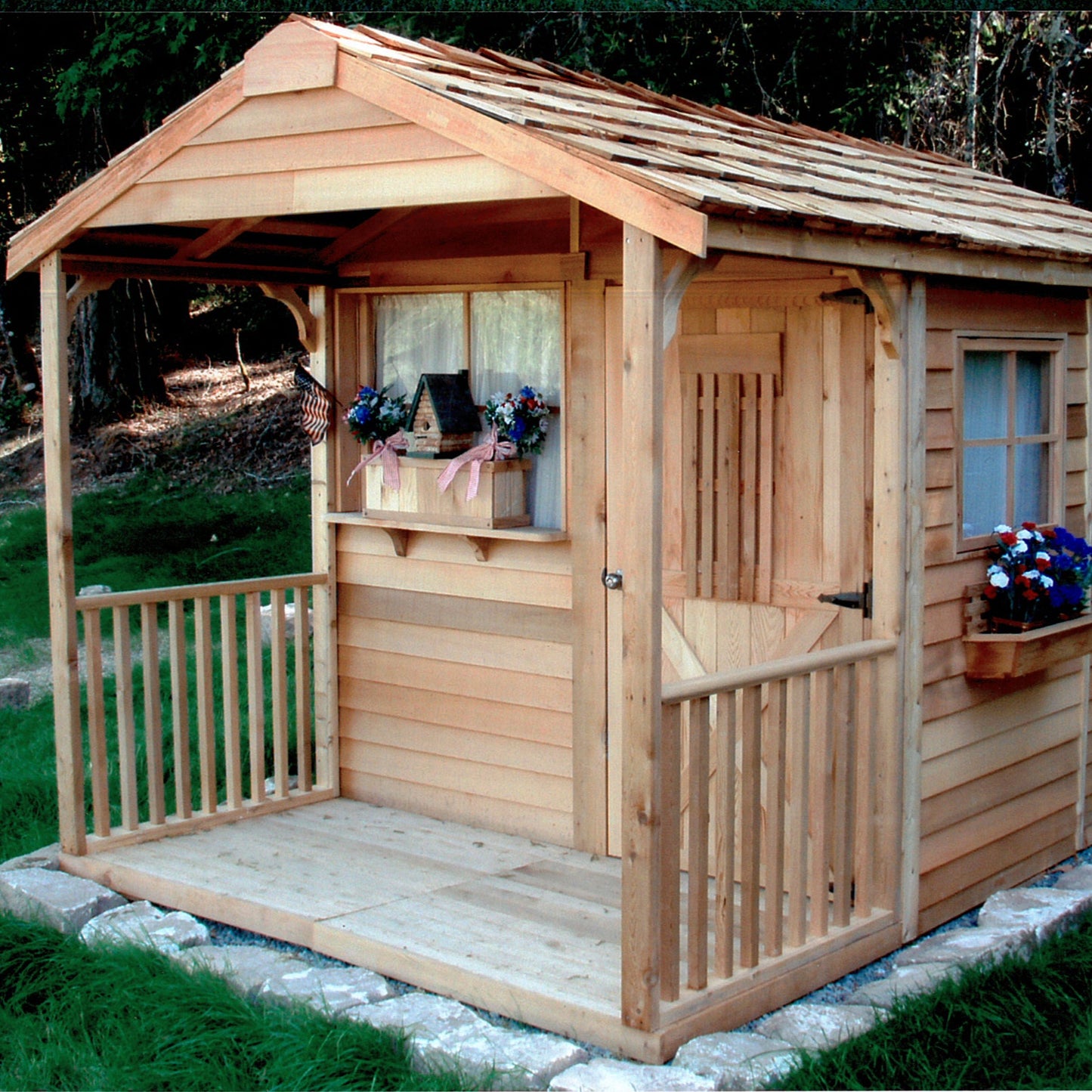 clubhouse shed and porch