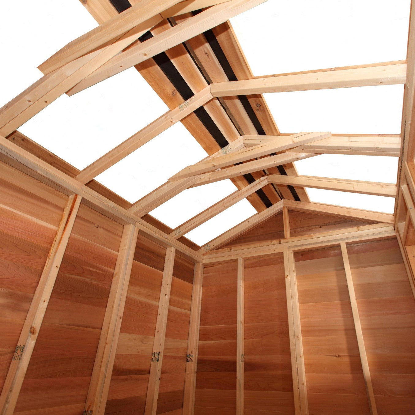 hobby house rafters and skylight