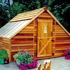 two joined Cedarshed 12' x12' Sunhouses