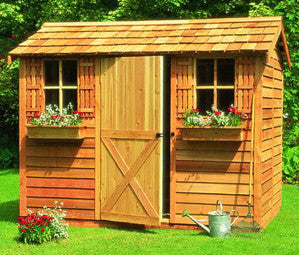 Cedarshed Cabana Kit with dutch door