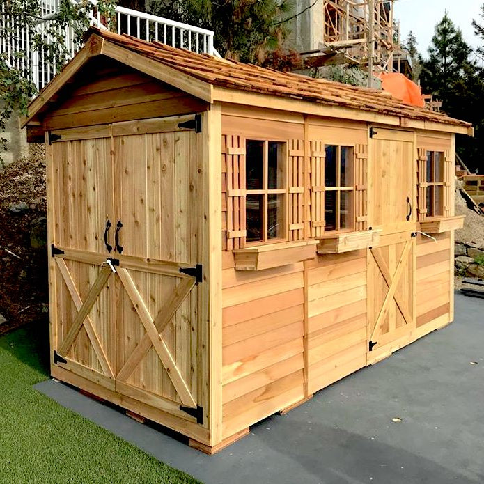 Cedar Boathouse Shed Kit