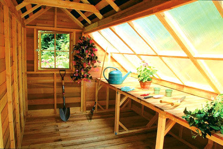 Sunhouse Interior with three work benches