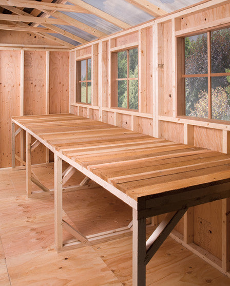 Cedar Wood Bench for Sheds